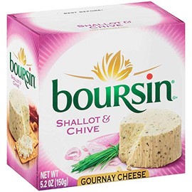 Boursin Shallot and Chive Cheese Spreadable, 5.2 Ounce -- 6 per case.