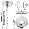 MAYOMAJO 5-5/16 Inch Light Canopy Kit with 6 Feet Hanging