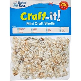 Baker Ross EF610 Natürliche Mini-Muscheln, für Kinder zum Basteln, 200 Stück