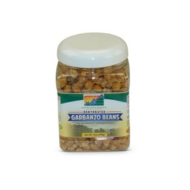 Mother Earth Products Dehydrated Fast Cooking Garbanzo Beans, quart Jar, 14 Ounce (Pack of 1) (Quart Size)