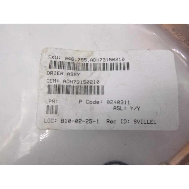 LG Genuine OEM LG ADH73150210 Refrigerator Filter Drier Assembly