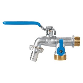 Foset LLED-265L, Llave de esfera doble salida 1/2" de latón