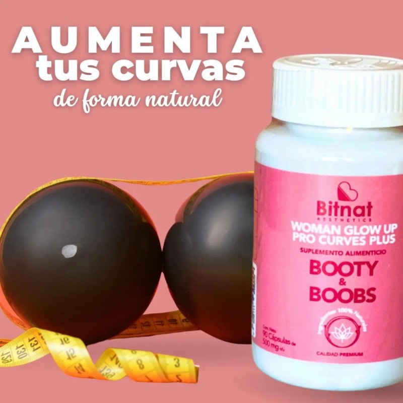 Kit Aumento De Busto Y Gluteo Natural (2 Frascos Y