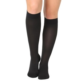 Pani TERESA MEDICA Compression Stockings Women Men Thrombosis Stockings Medical Support Stockings Knee-Length Compression Socks Travel Socks 23-32 mmHg for Travel Flight, black