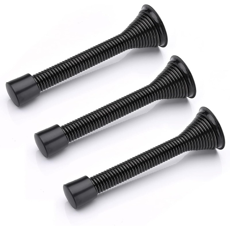 85mm Spring Door Stop - Heavy Duty Metal Wall Mounted