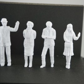 Character models 1/100 3d person model (Statue) JB – mp-100 a – 8P Architectural Model 8 and Railway Model Architectural Model Miniature