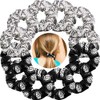 12 Gomas para Cabello de Seda Bandas de Lazos de
