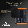 STIGA Vision V2 4-Star Table Tennis Bat – Speed &