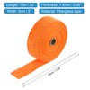 MECCANIXITY Fiberglass Exhaust Wrap Tape, 2" x 50' Orange Header