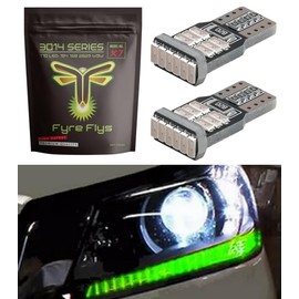 Fyre Flys LED Headlight DRL Strip Bulbs for 2013-2015 Honda Accord Super Bright Canbus Error Free 3014 Series (Green), X7-3014-18-CN-HA