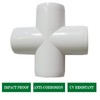 12Pack 1Inch PVC Fittings, 4-Way Cross Elbow Fitting for Building