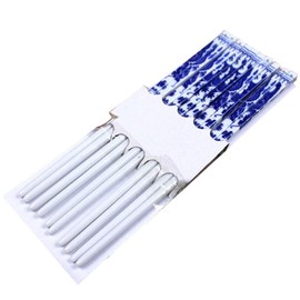Cabilock Utensil Set Flatware Set 5 Pairs Chinese Blue and White Porcelain Chopsticks Ceramic Chopsticks Chinese Tableware (Random Pattern) Serving Utensils Set Dishware Sets