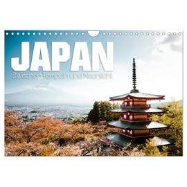Japan - Zwischen Tempeln und Neonlicht (Wandkalender 2025 DIN A4 quer), CALVENDO Monatskalender [Calendar] Oliver Krautz