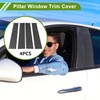 HOPESPANNER Door Pillar Window Trim for Chevy Silverado 2014-2019 Carbon