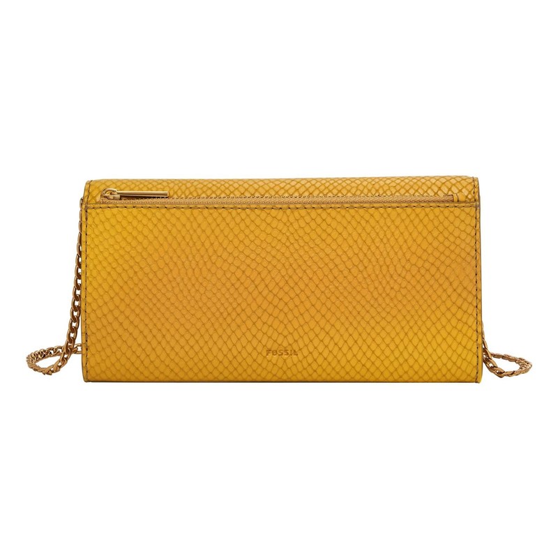 Fossil Penrose Wallet Yellow, yellow, Fashionable