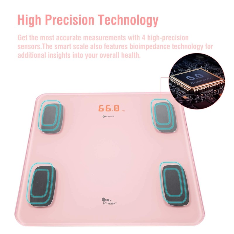 himaly Body Fat Scale Smart BMI Scale Digital Bathroom Wireless