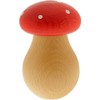NEUSTANLO Nutcracker Set of 3 Toadstool Design in Red Solid