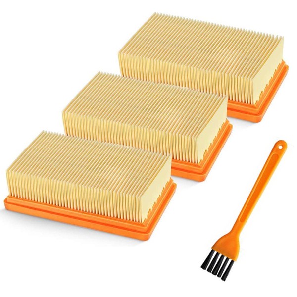 3 Stück Filter kompatibel Kärcher Staubsauger MV4 / MV5 /