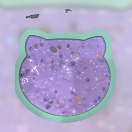 REMELTABLE Picking Pals  with Mold and Beads Acrylic:_Purple Cat