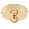 ElekTek 100mm Diameter Flat Top Ceiling Rose with Strap Bracket