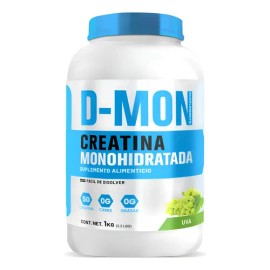 Creatina Monohidratada Sabores 1kg D-mon Alta Pureza Sabor Uva                                                                                        