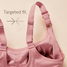 Bravado Designs Women's in-Bra Pumping Bra Nursing Bra Hands-Free Beaucoup Seamless and Adjustable, Rose Clay, S