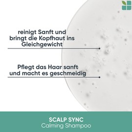 Biolage Calming Shampoo for All Hair Types, Especially Suitable for Irritated Scalp, with Fermented Tea and Glycolic Acid, Soothes the Scalp, Vegan, Scalp Sync, 1 x 250 ml