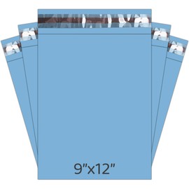 Mailing Bags, YUNJU Shipping Poly Postal Self Seal Bags in Size 9 x 12 Inch Size Small Mailing Bags Postage Packaging Bags 229mm to 305mm Blue 50 Pack
