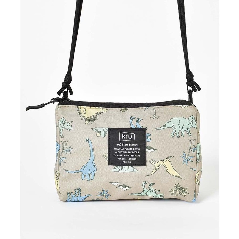 KiU and BleuBleuet Paracord Sacoche Pouch Shoulder Bag, Dinosaur BE
