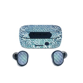 MightySkins Carbon Fiber Skin for Skullcandy Sesh True Wireless Earbuds - Carved Blue | Protective, Durable Textured Carbon Fiber Finish | Easy to Apply, Remove, and Change Styles | Made in The USA