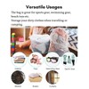 3 Pcs Mesh Laundry Bags with Drawstring,Washing Bags for Washing