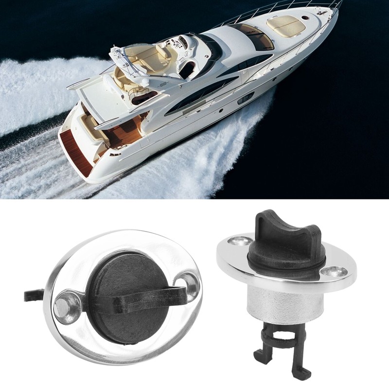 2pcs 316 Stainless Steel Marine Drain Plug Oval Garboard Transom