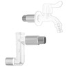 FOCMKEAS 2 PCS Shower Head Extension Arm Extender Stainless Steel