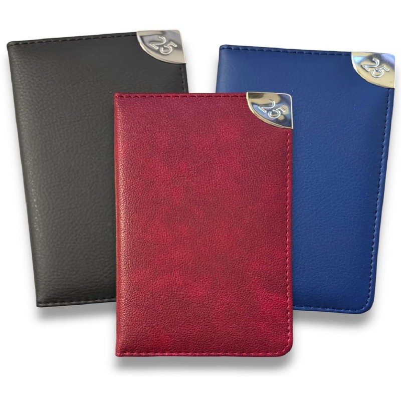 2025 Pocket Week To View Diary Embossed Textured Leathere Designer