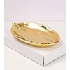 Golden Leaf Ring Holder Jewelry-Dish - Engagement Decor Jewelry Dish