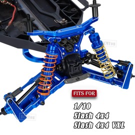 RCMYou Upgrades Part for 1/10 Slash 4x4/Slash 4x4 VXL,Alloy Suspension Arm,Shock Absorber,Caster Block,Steering Blocks,Stub Axle Carriers,Steering Bellcranks,Body Mounts,Navy Blue