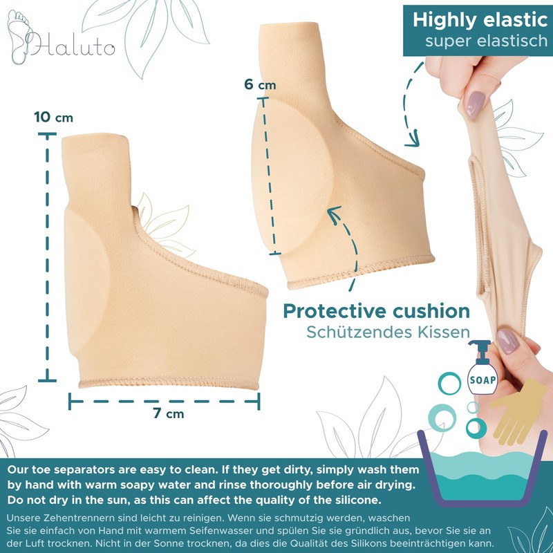HALUTO Hallux Valgus Protection Bandage - Toe Bandage Toe Separator
