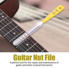 Ukulele Nut Files, 3 Pieces Nut File Puller Guitar Repair Tools for Bass Mandolin Banjo Ukulele