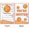 VAHATAN Basketball Birthday Party Invitation for Boys 20 Packs Basketball