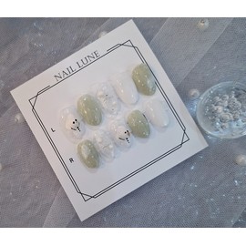Handmade Nail Tip Warm Snowman - I agree to the required reading (exchange, refund, and shipping) / 수제네일팁 따듯한 눈사람 - 필독사항(교환환불.발송)동의합니다