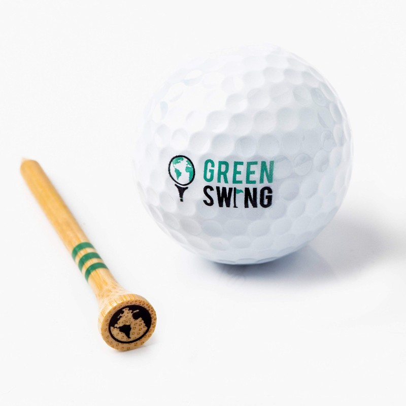 Green Swing Bamboo Golf Tees 70mm | Strong Sustainable Biodegradable