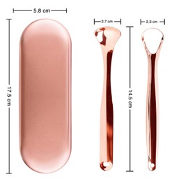 Pure Copper Tongue Scraper | Pure Copper Tongue Scraper Can Eliminate Toxins and Bacteria to Say Goodbye Bad Breath