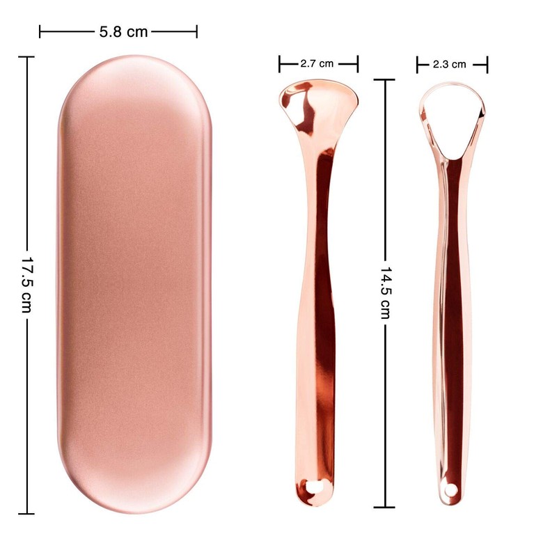 Pure Copper Tongue Scraper | Pure Copper Tongue Scraper Can