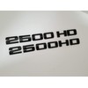 2PCS 2500HD 2500 HD Nameplates Emblems 3D Decal Badges Letter