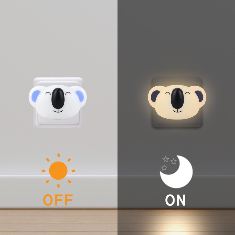 Annmore Night Light Baby Socket Koala Bear Socket Light Children