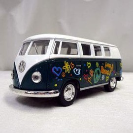 1962 wagen bus love & peace 1:32 red (green)