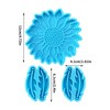 ROYALEAD 3 Pcs Sunflower Wind Chime Silicone Mold Set Creative