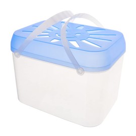 balacoo Portable Transparent Fish Tank Small Nest for Pets 7.5 Inch Aquarium for Home Office Restaurant Decoration