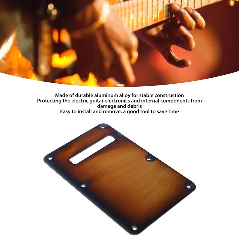 Electric Guitar Rear Backplate Spring Cover Aluminum Alloy Smooth Appearance