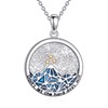 ZPMMPZ Mountain Necklace Sterling Silver Dont Let the Hard Days